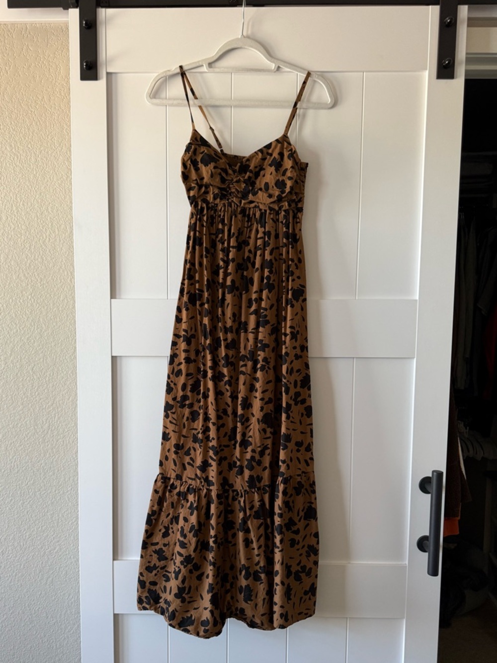 Saltwater Luxe Women’s Brown & Black Flora Maxi Dress - Picture 6 of 11